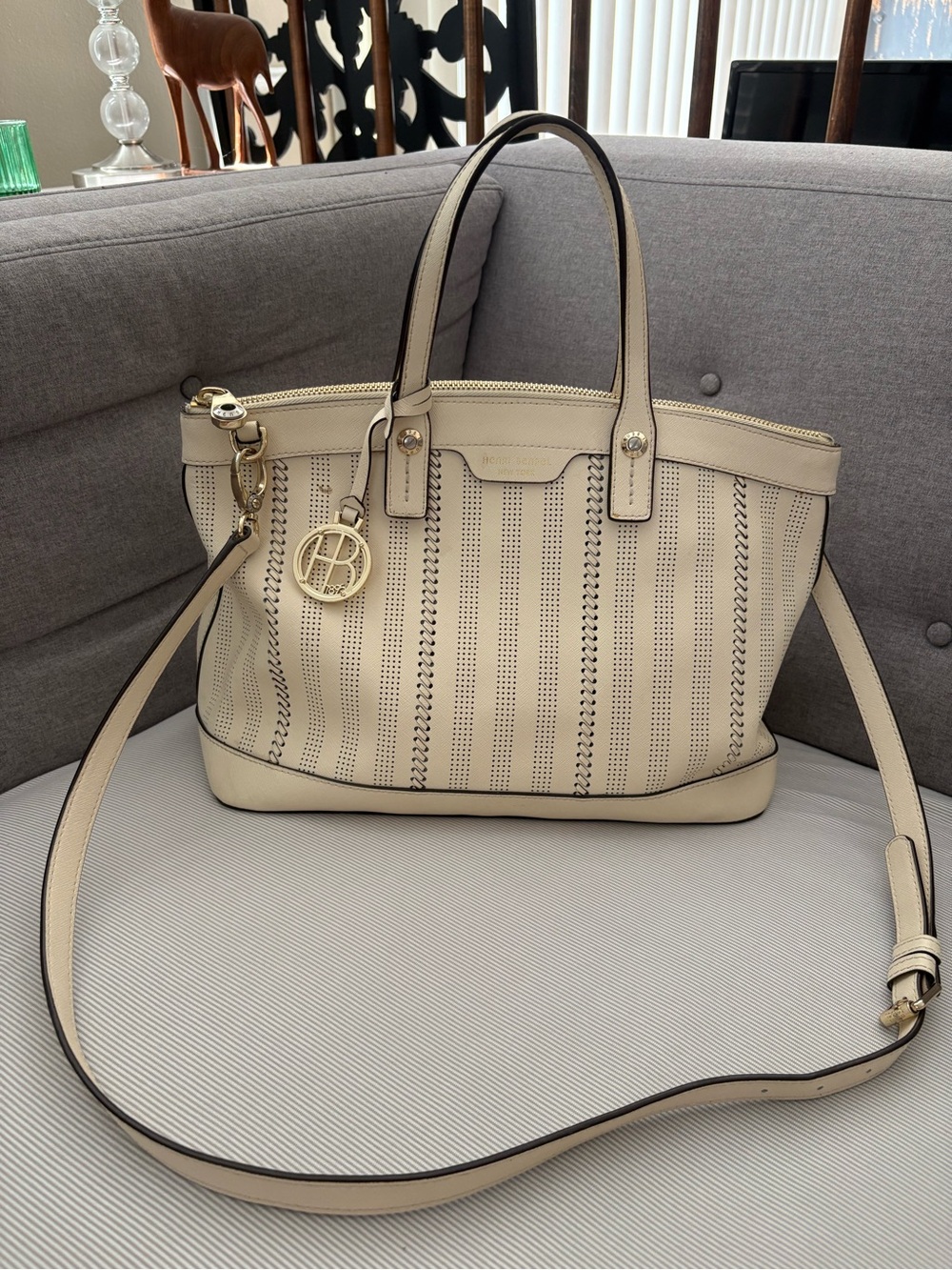 Henri Bendel Leather Bag with Shoulder Strap